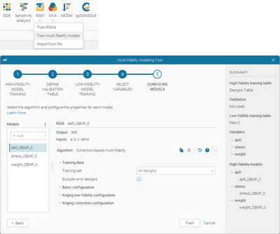 multifidelity modeling tool 2025R1